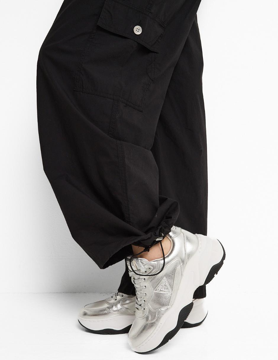 Pants amplio C con elástico para mujer