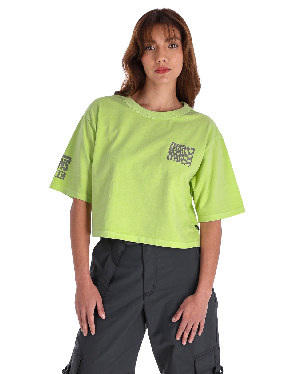 Playera manga corta cuello redondo mujer Playera manga corta cuello redondo mujer