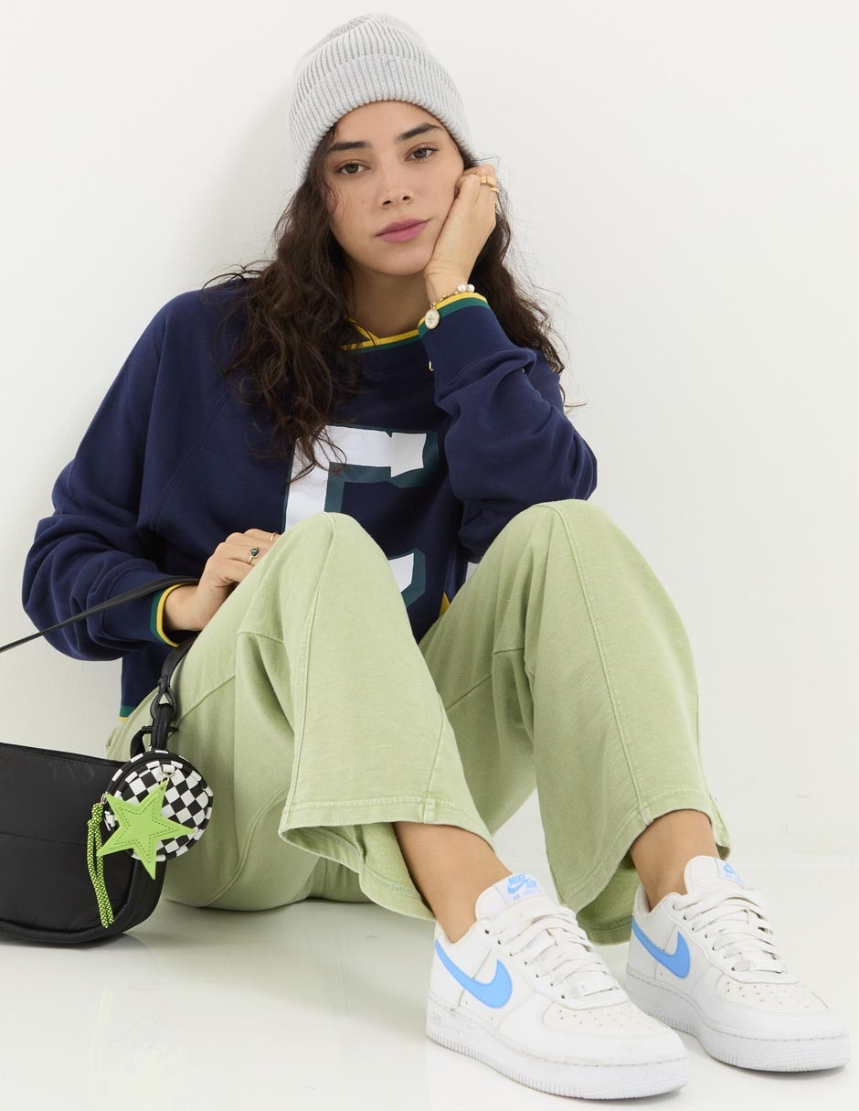 Pants amplio con jareta para mujer 3