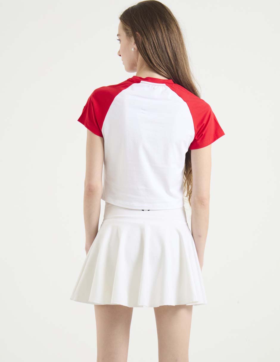 Playera manga corta cuello redondo para mujer 2