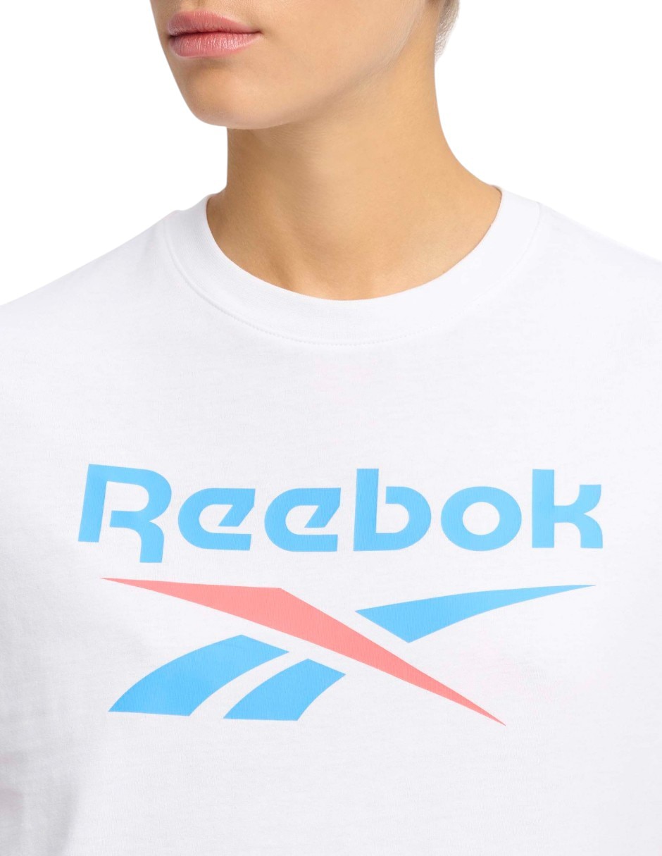 Playera manga corta Reebok Classics cuello redondo para mujer
