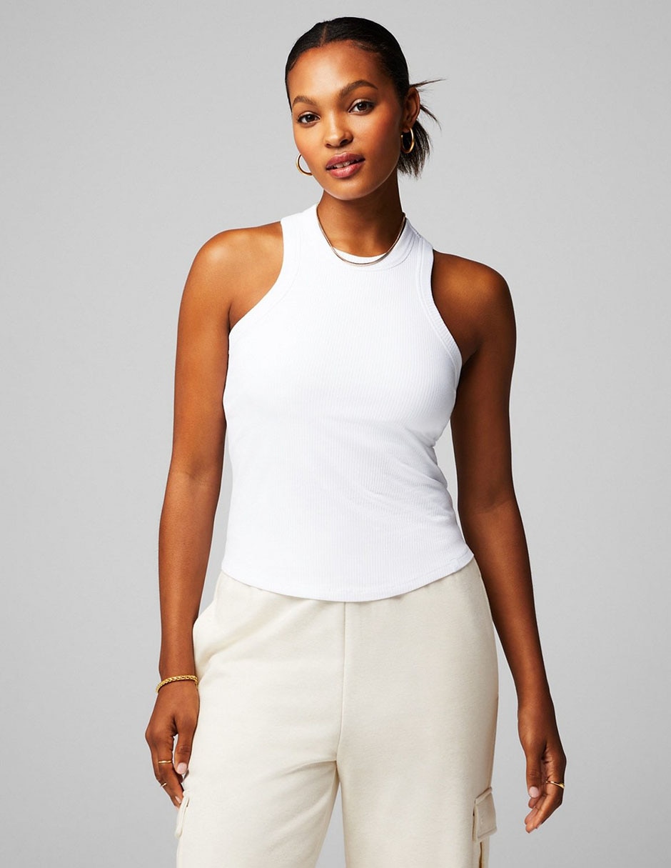 Playera tank cuello redondo para mujer Playera tank cuello redondo para mujer