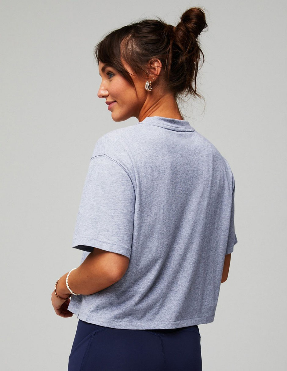 Playera manga corta cuello redondo para mujer 5