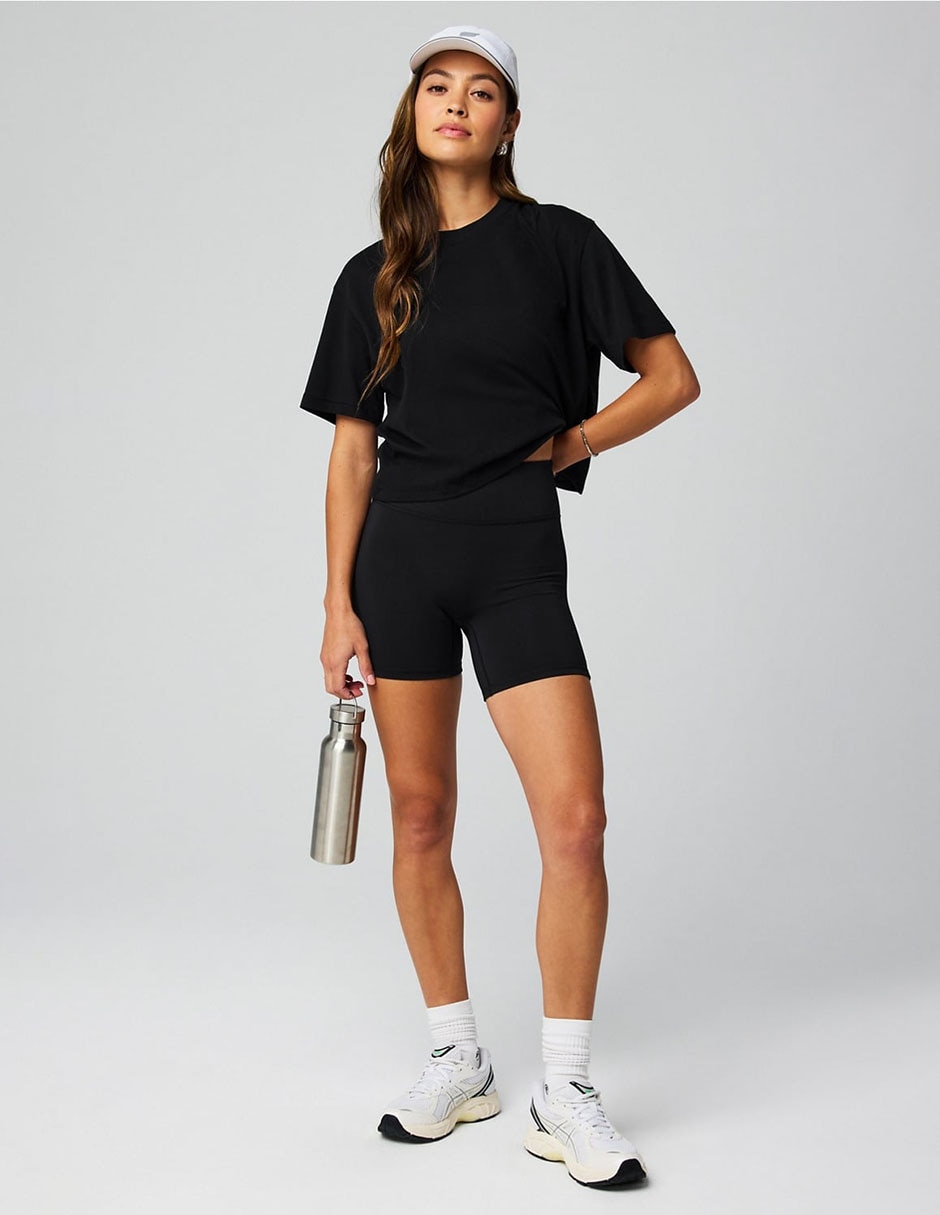 Playera manga corta cuello redondo para mujer 3