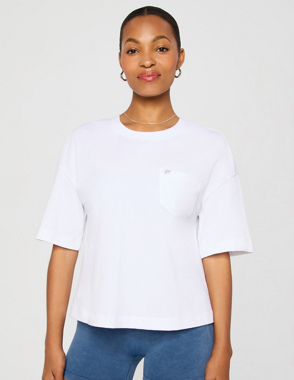 Playera manga corta cuello redondo para mujer Playera manga corta cuello redondo para mujer