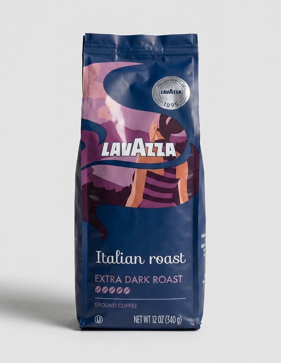 Café molido sabor ahumado de Italia 340 g