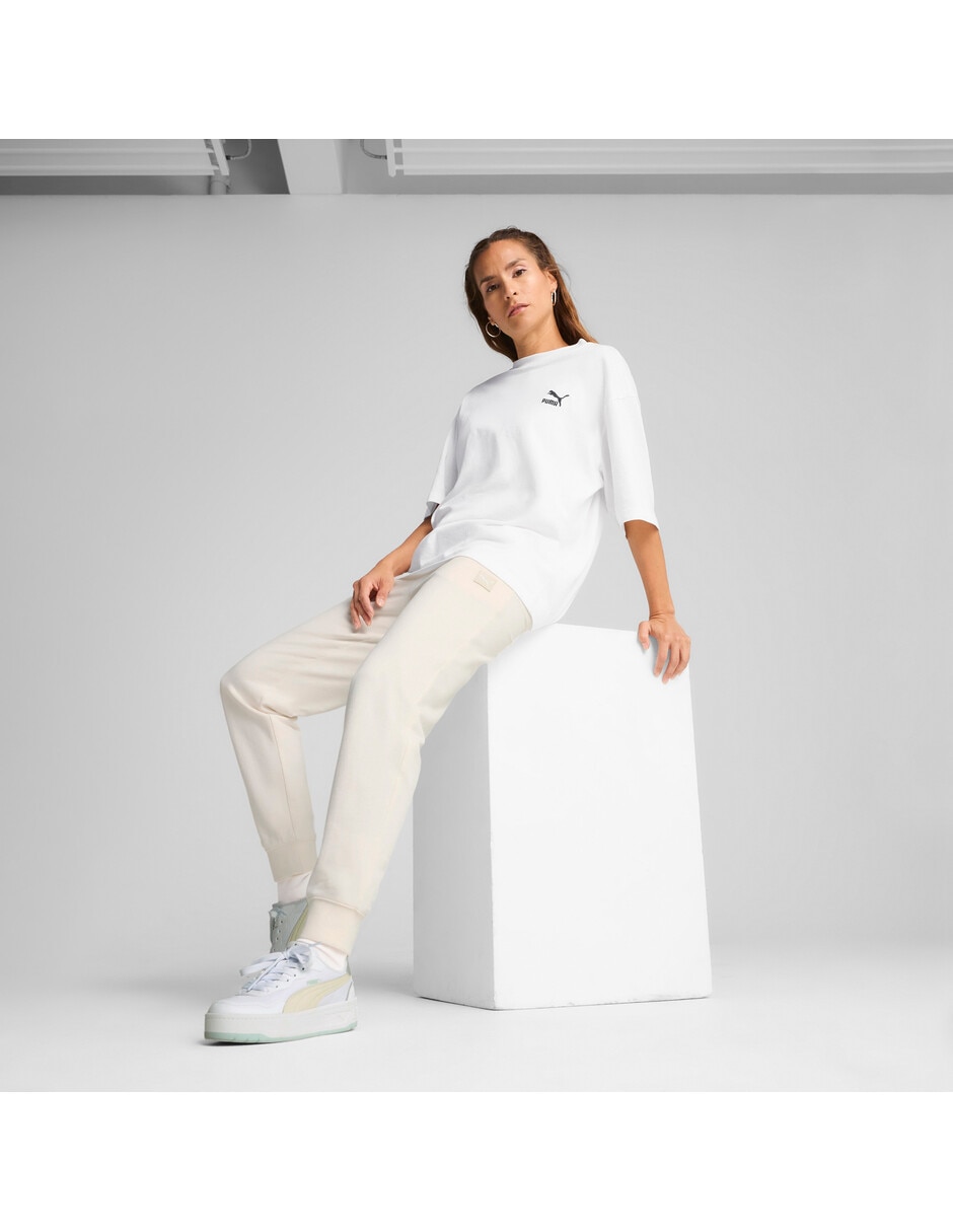 Pants regular con elástico para mujer 5