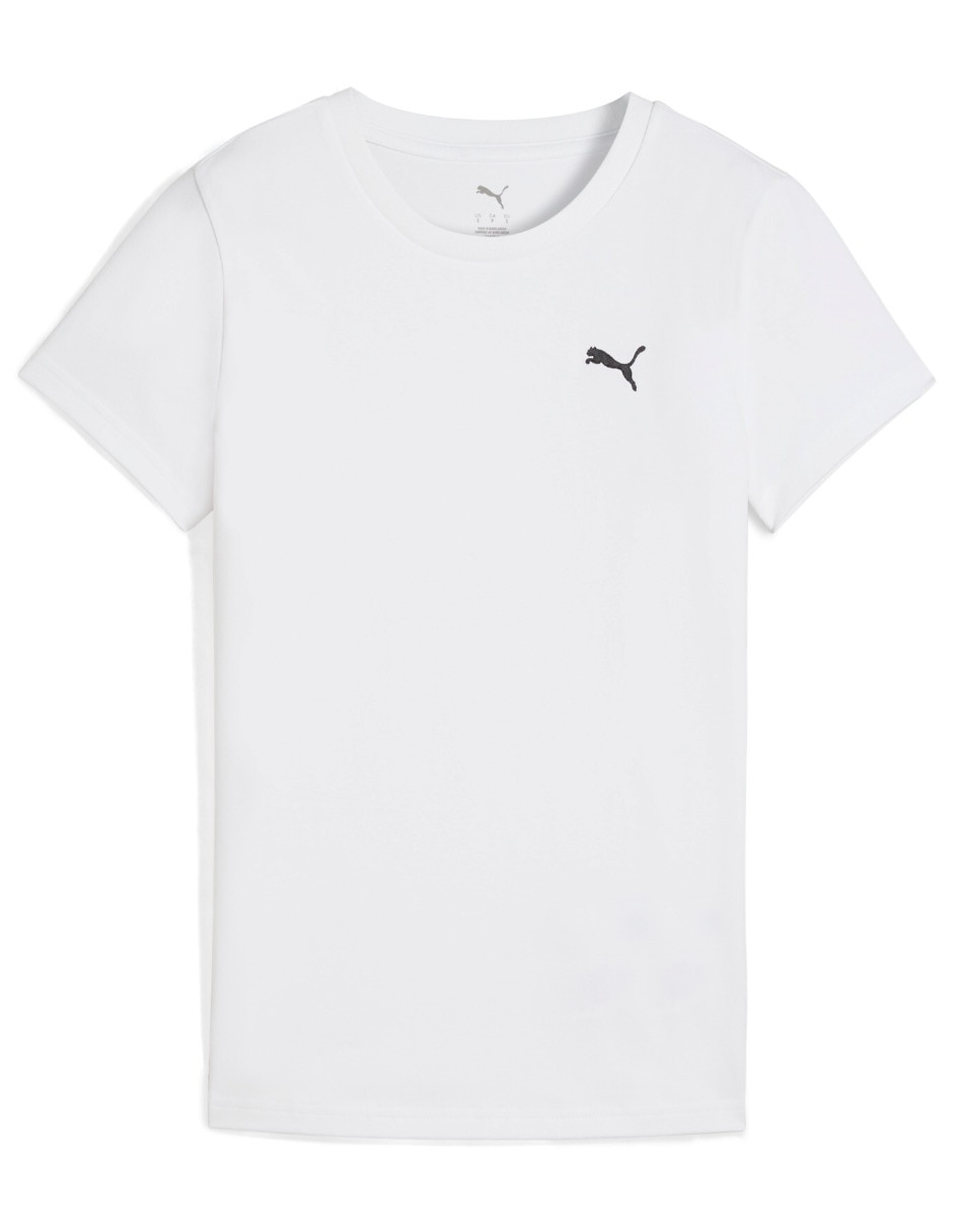 Playera manga corta Puma Wardrobe Ess cuello redondo para mujer