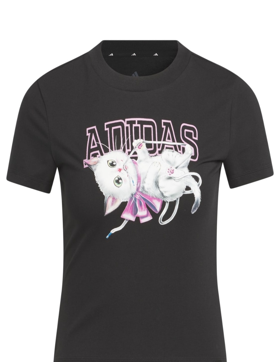 Playera manga corta Adidas Sportswear cuello redondo para mujer