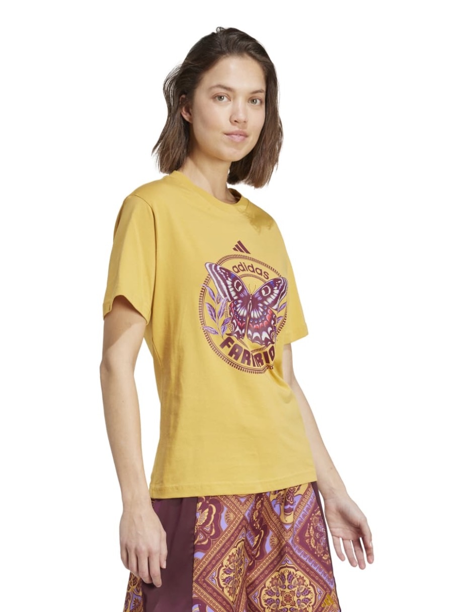 Playera manga corta Farm cuello redondo para mujer 2