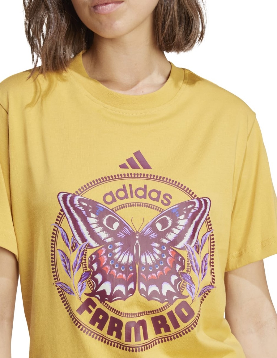 Playera manga corta Farm cuello redondo para mujer 3
