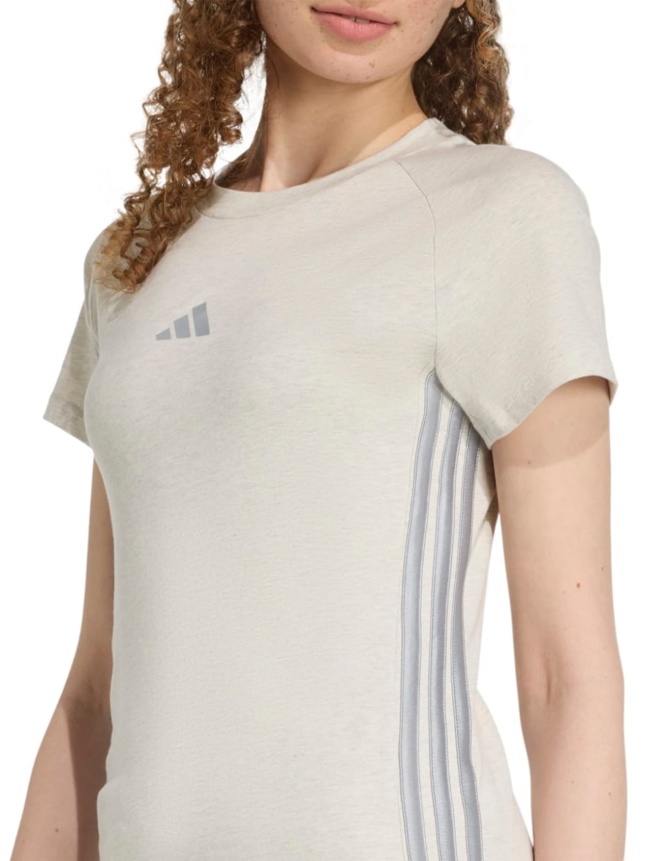 Playera manga corta Adidas Sportswear Seasonals cuello redondo para mujer