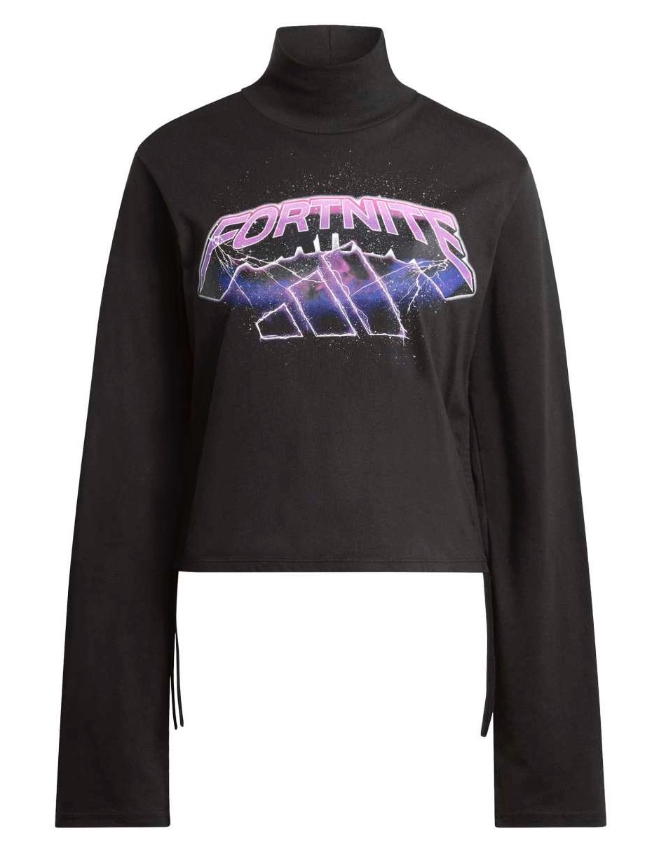 Playera manga larga Adidas Sportswear Essentials cuello alto para mujer