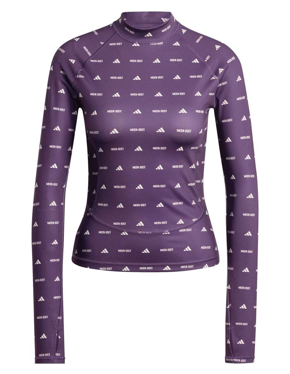 Playera manga larga Essentials cuello alto para mujer 11