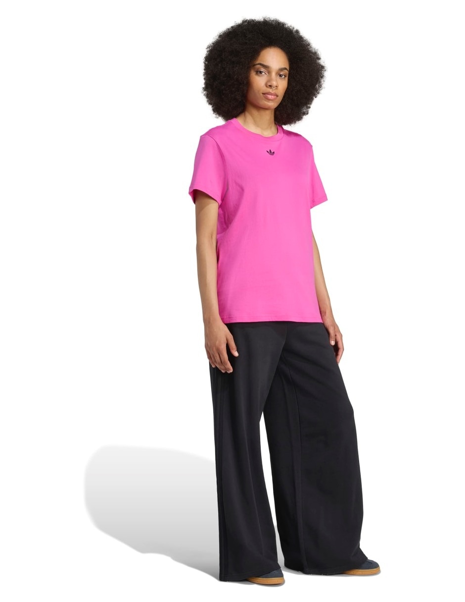 Playera manga corta Adicolor cuello redondo para mujer 4
