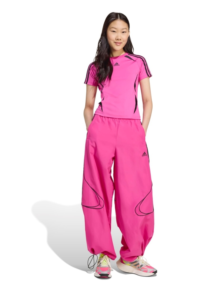 Pants regular con elástico para mujer 7
