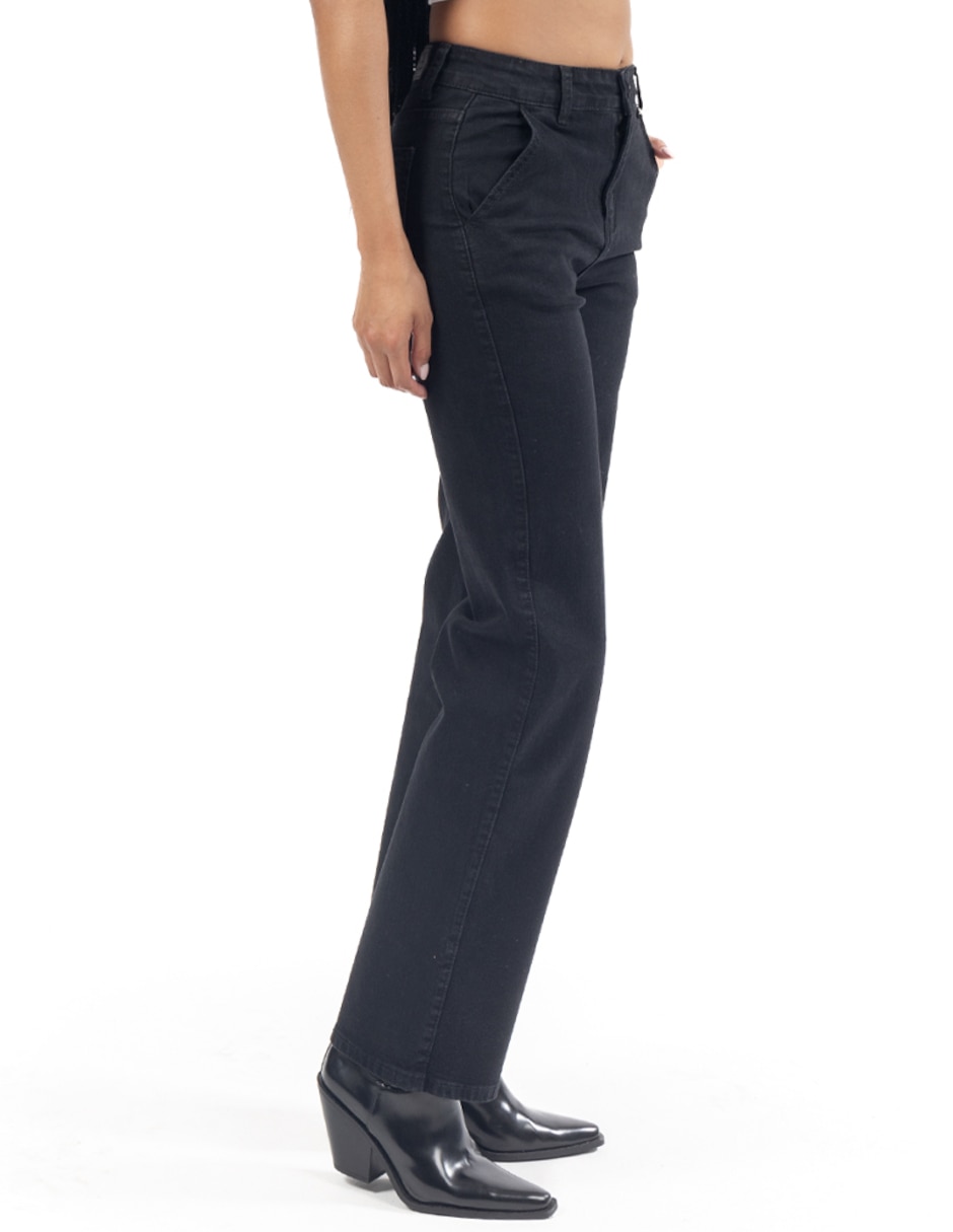 Jeans relaxed straight qd211387 para mujer 4