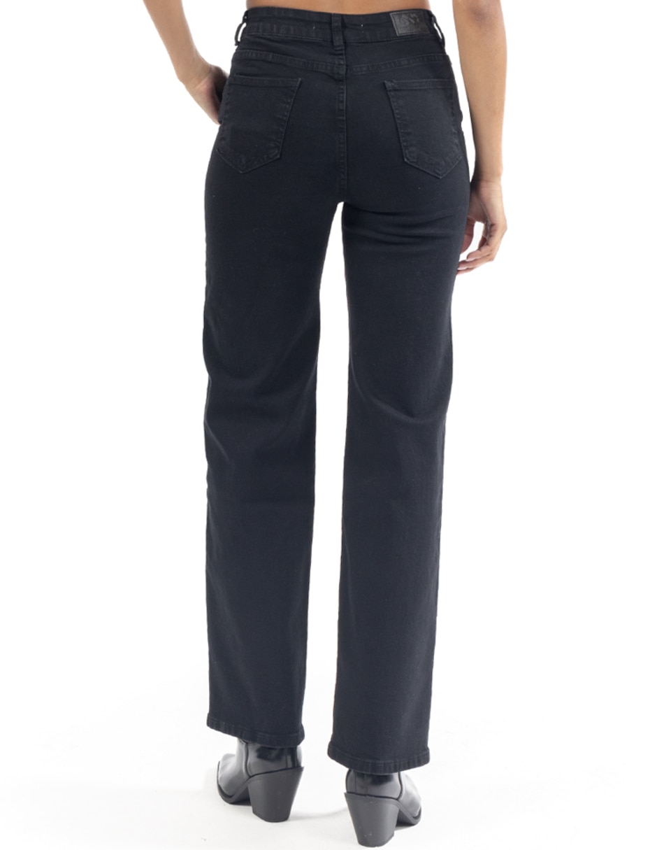 Jeans relaxed straight qd211387 para mujer 3