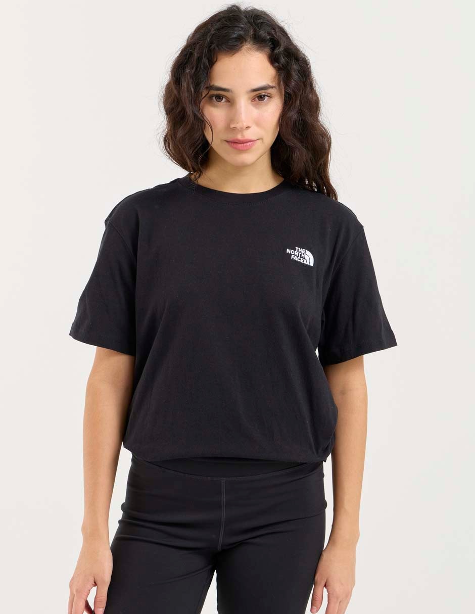 Playera manga corta cuello redondo para mujer