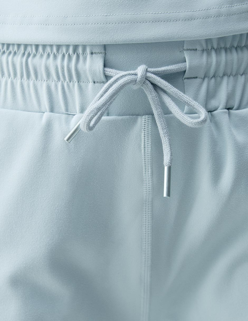 Pants slim con agujeta para mujer