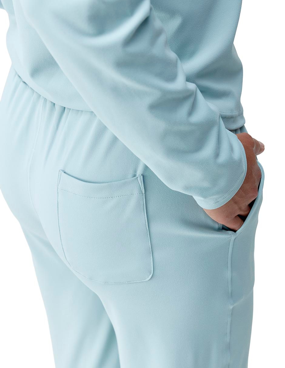 Pants slim con agujeta para mujer