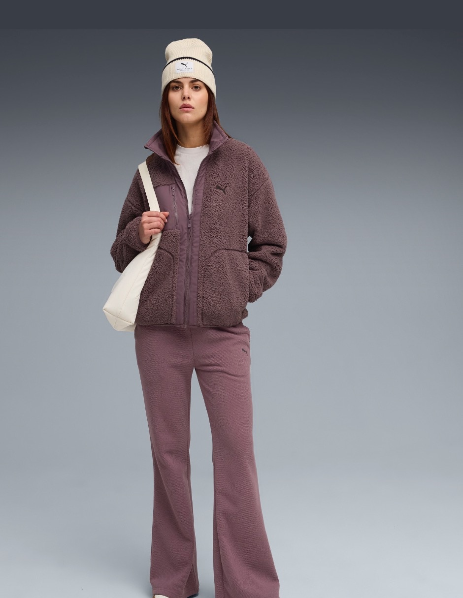 Chamarra Reversible Hybrid Sherpa Jacket para mujer 5