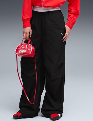 Pants regular con elástico para mujer