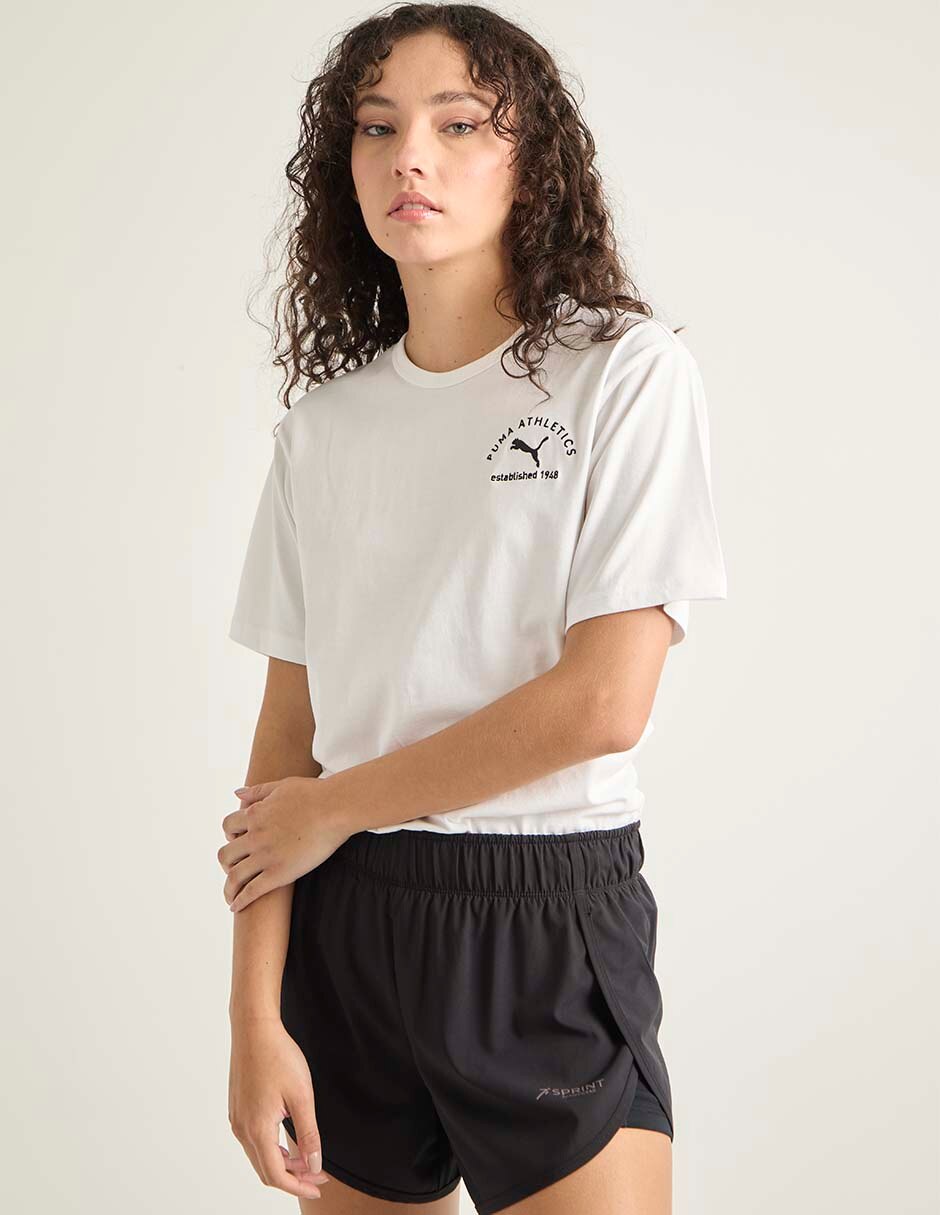 Playera manga corta cuello redondo para mujer Playera manga corta cuello redondo para mujer