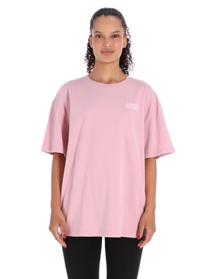 Playera manga corta Earthbound Outsized Ss cuello redondo para mujer Playera manga corta Earthbound Outsized Ss cuello redondo para mujer