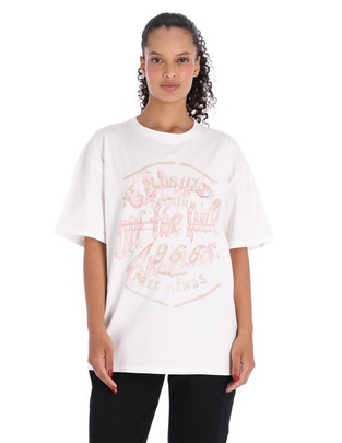 Playera manga corta Vans cuello redondo para mujer