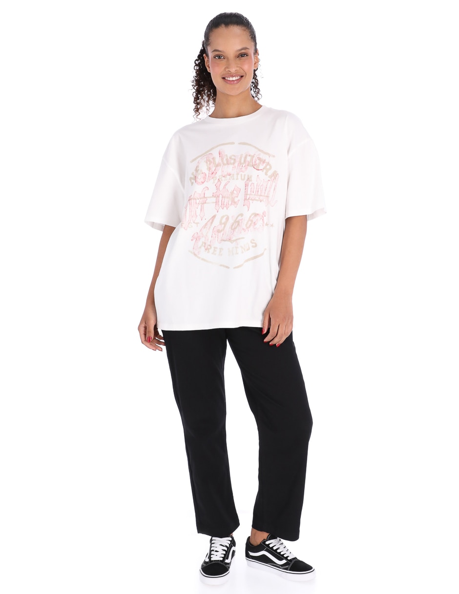 Playera manga corta Vans cuello redondo para mujer