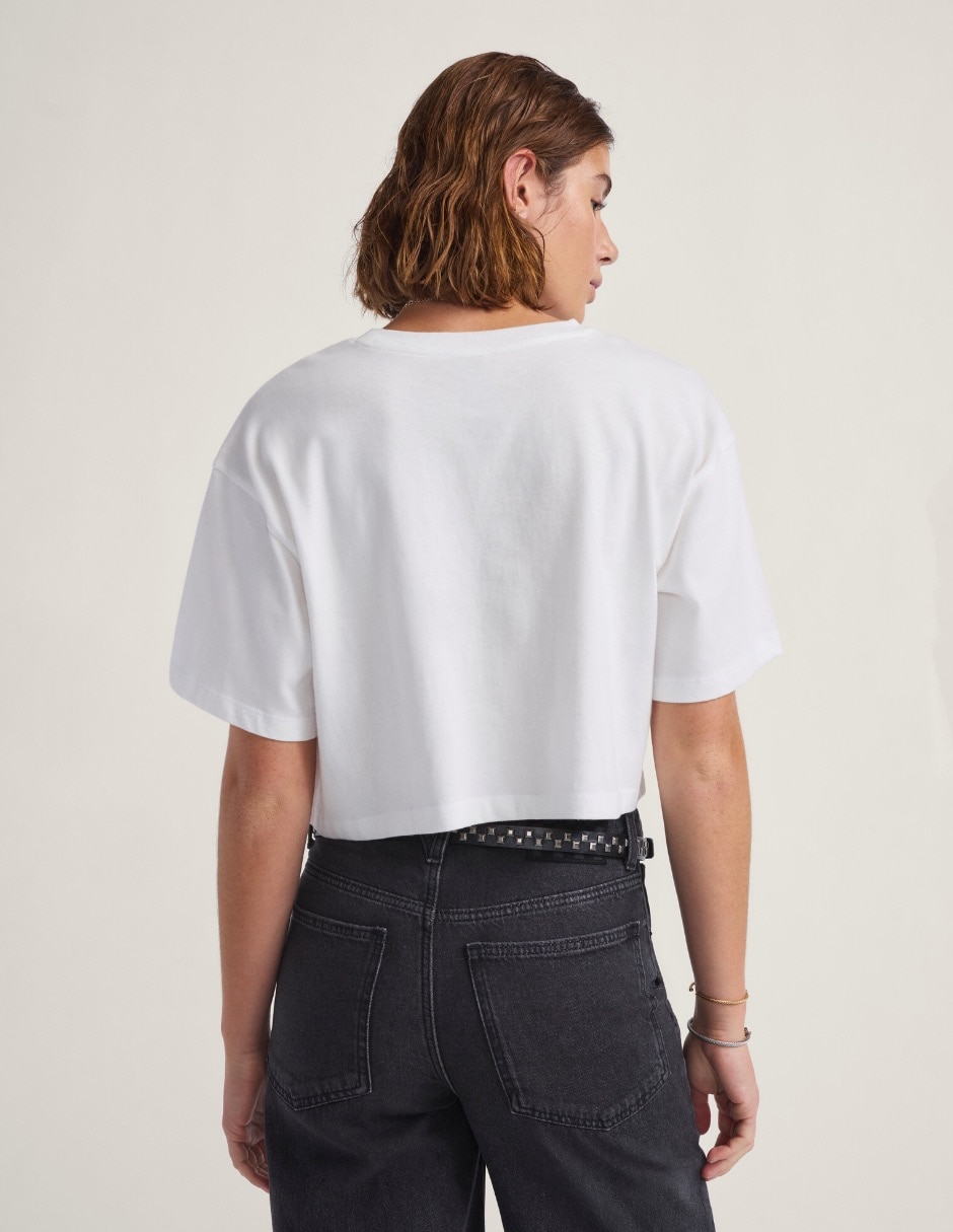 Playera manga corta Vans cuello redondo para mujer
