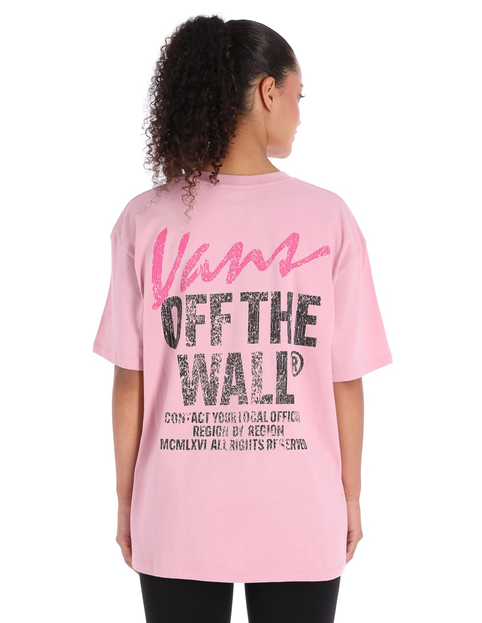 Playera manga corta Vans cuello redondo para mujer