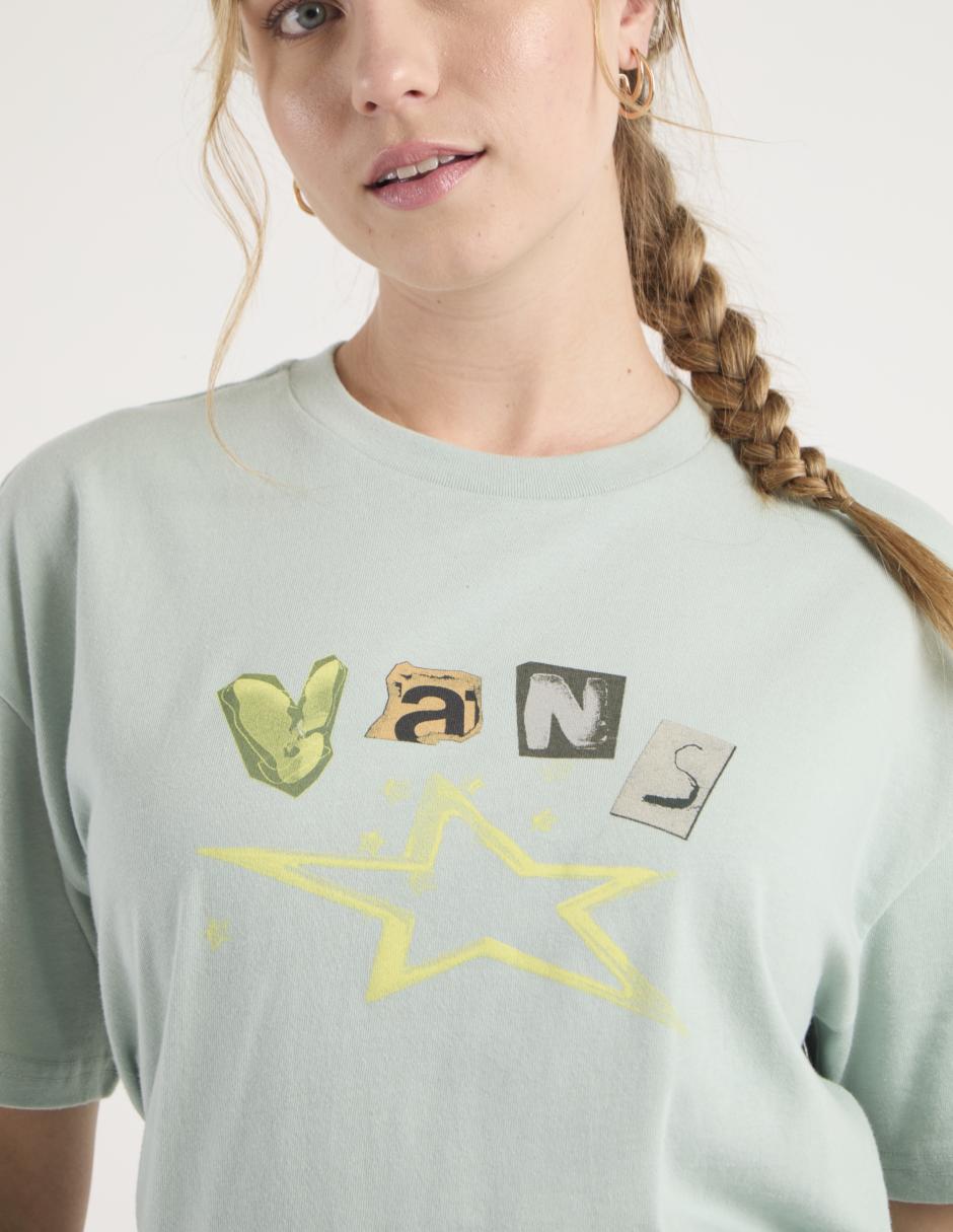 Playera manga corta Vans cuello redondo para mujer