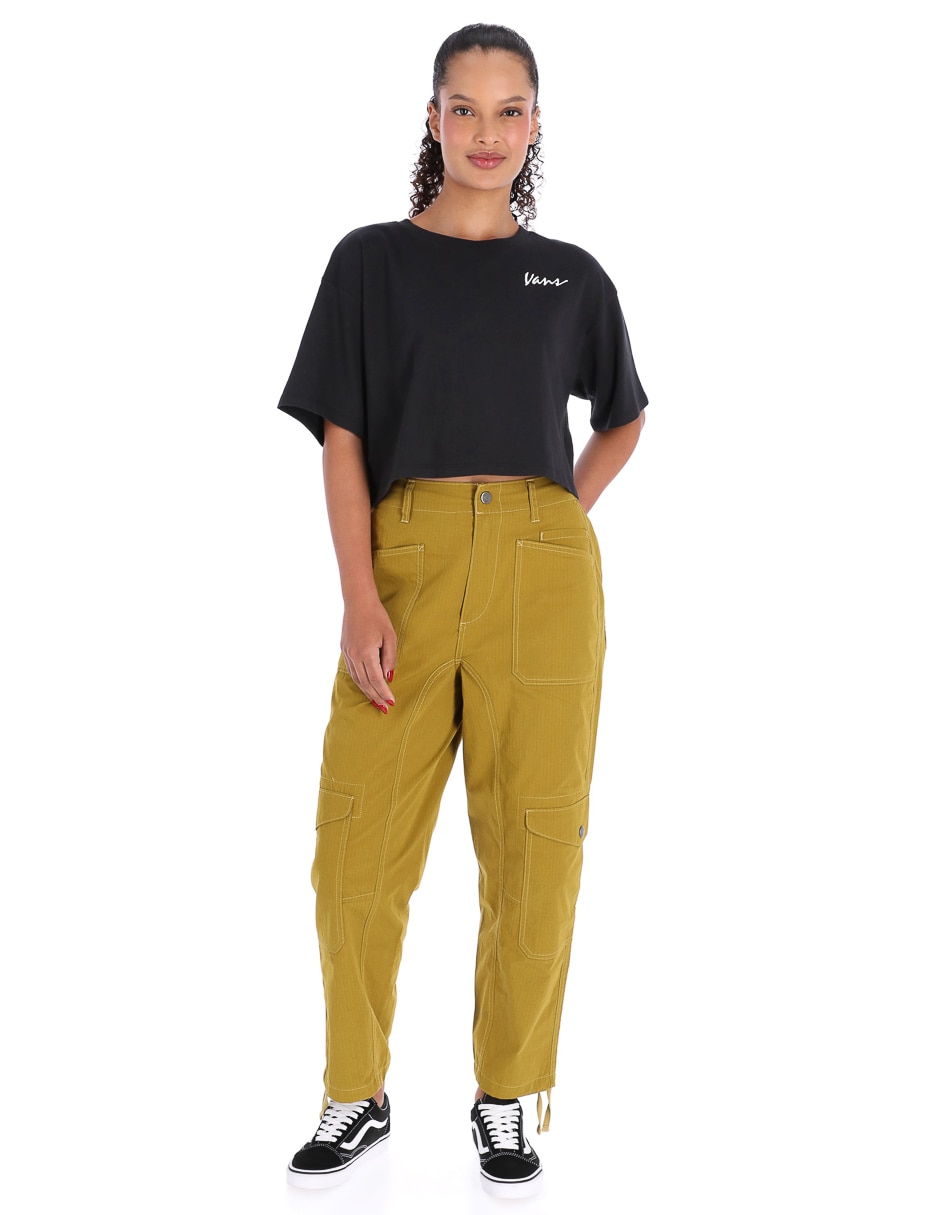 Playera manga corta Classic Script cuello redondo mujer 3