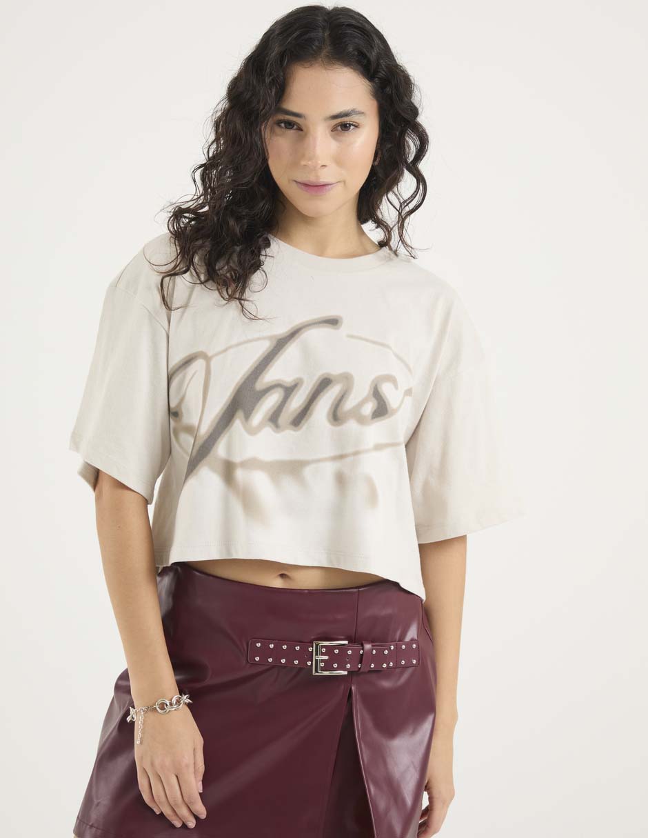 Playera manga corta cuello redondo para mujer Playera manga corta cuello redondo para mujer