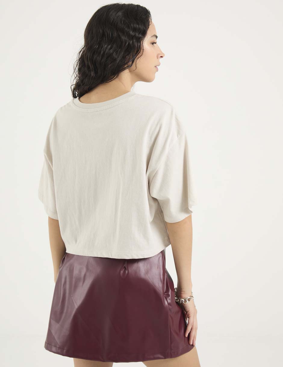Playera manga corta Vans cuello redondo para mujer