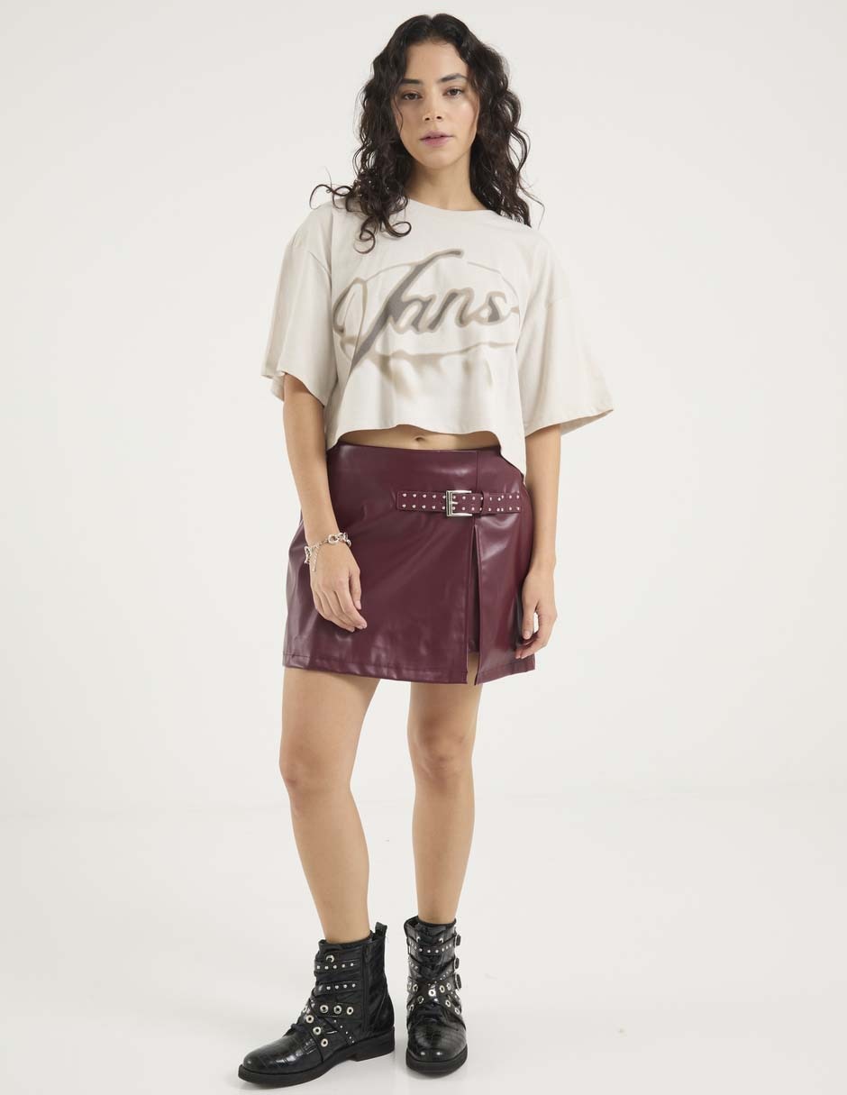 Playera manga corta Vans cuello redondo para mujer