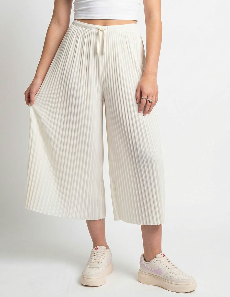 Pants wide leg con agujeta para mujer Pants wide leg con agujeta para mujer
