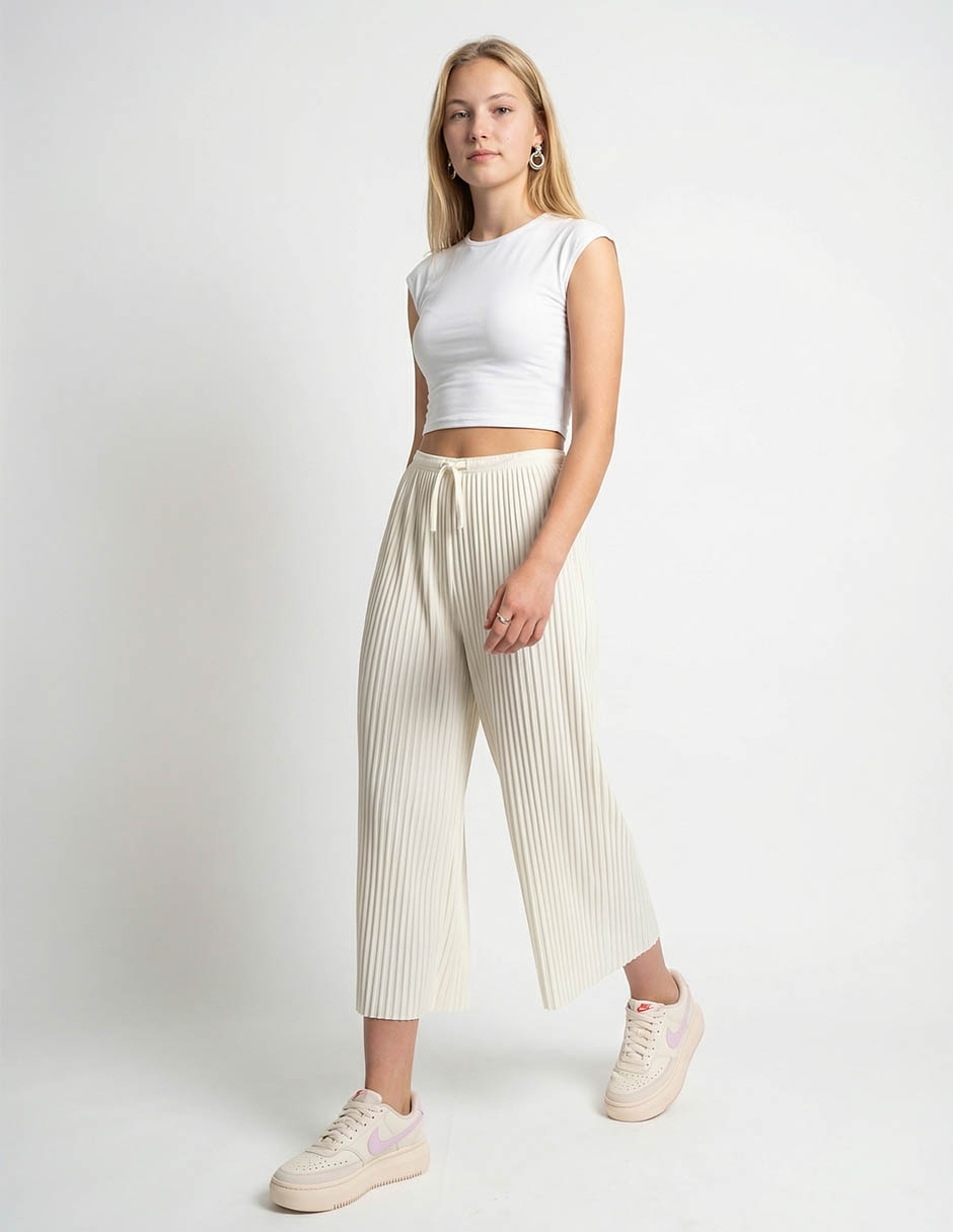 Pants wide leg Nike con agujeta para mujer