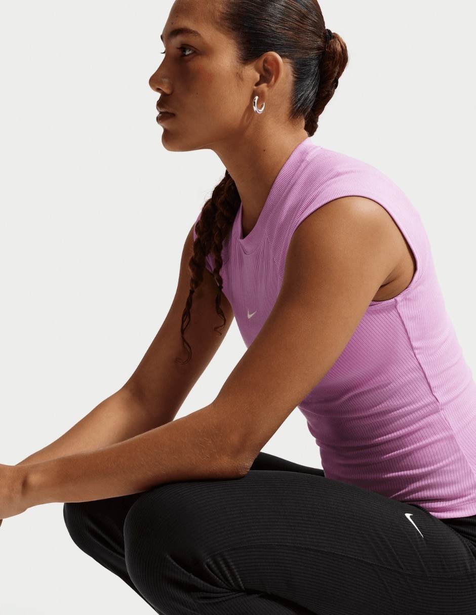 Pants regular Nike W Nsw Chill Knit con elástico para mujer