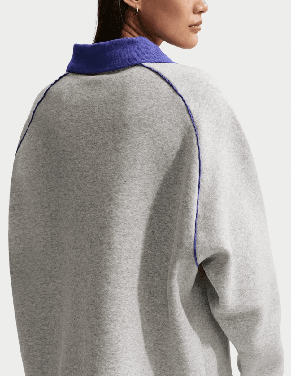 Playera manga larga Nike cuello polo para mujer