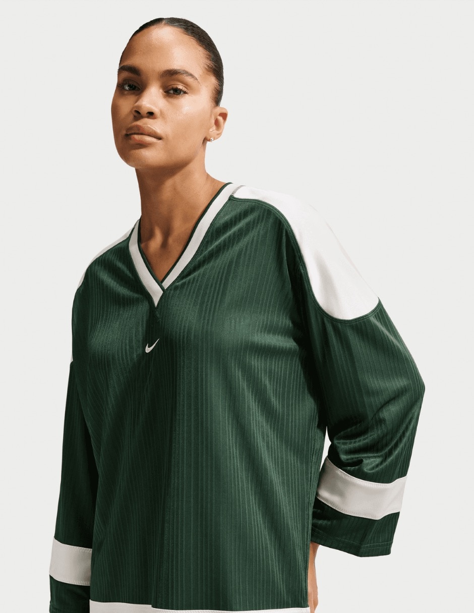 Playera manga 3/4 cuello V para mujer 7