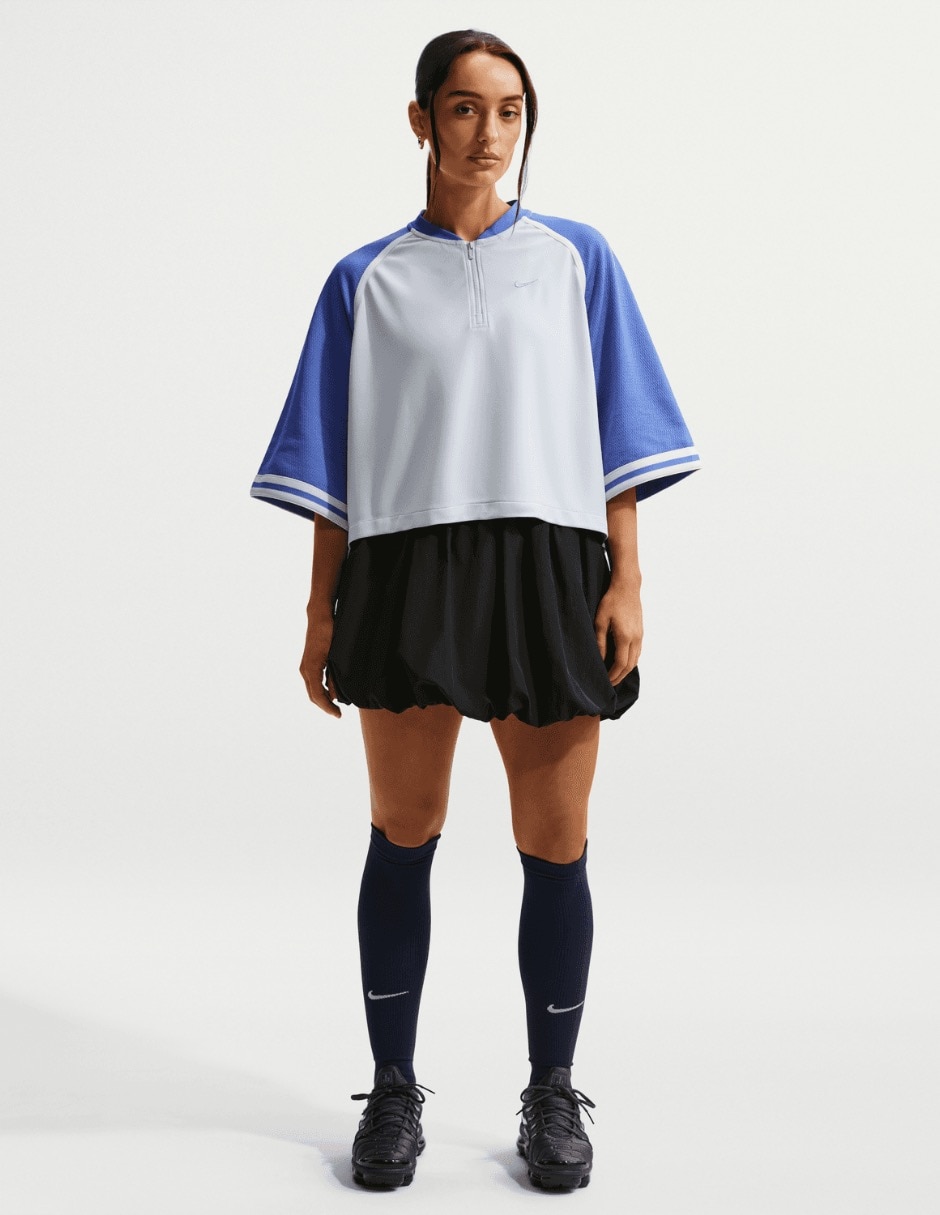 Playera manga 3/4 Nike W Nsw Street OS SS cuello con cierre para mujer