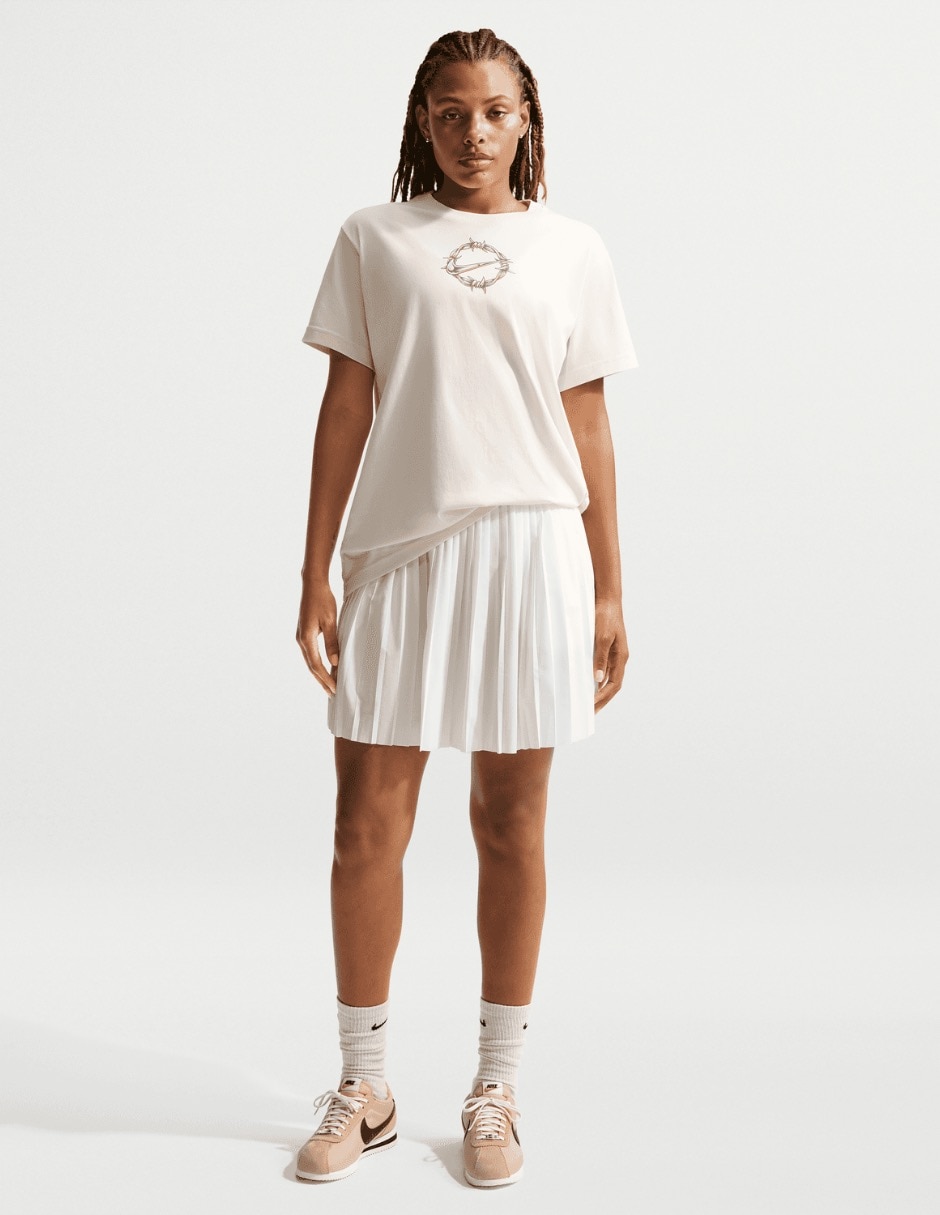 Playera manga corta cuello redondo mujer