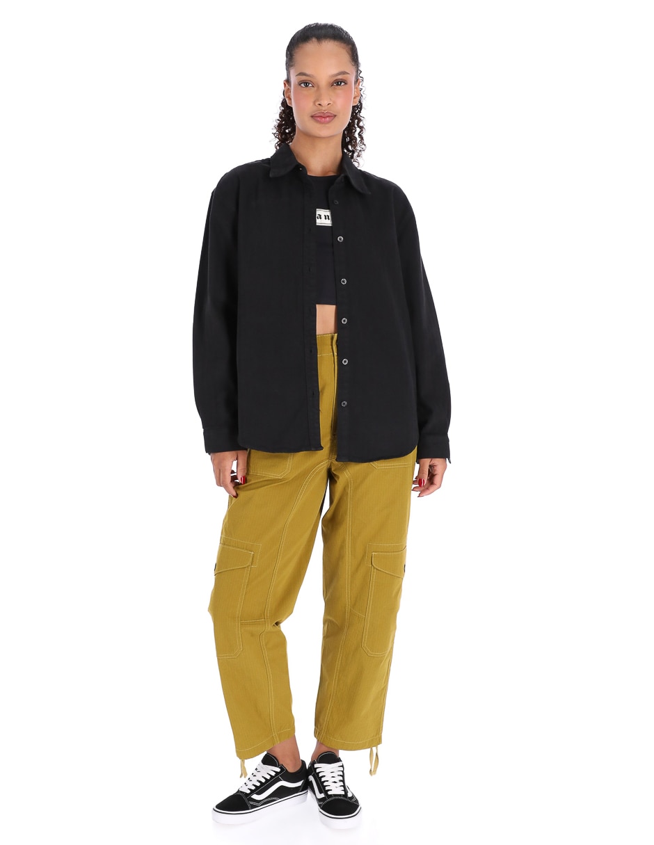 Camisa Vans manga larga para mujer