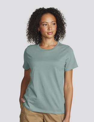 Playera manga corta Eddie Bauer cuello redondo para mujer