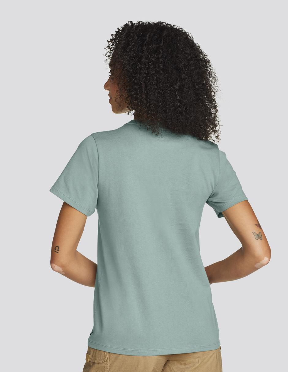 Playera manga corta cuello redondo mujer