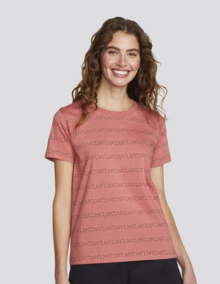 Playera manga corta Eddie Bauer cuello redondo para mujer