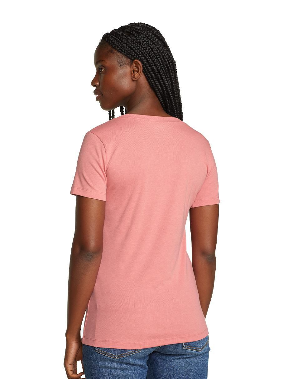 Playera manga corta Eddie Bauer cuello v para mujer